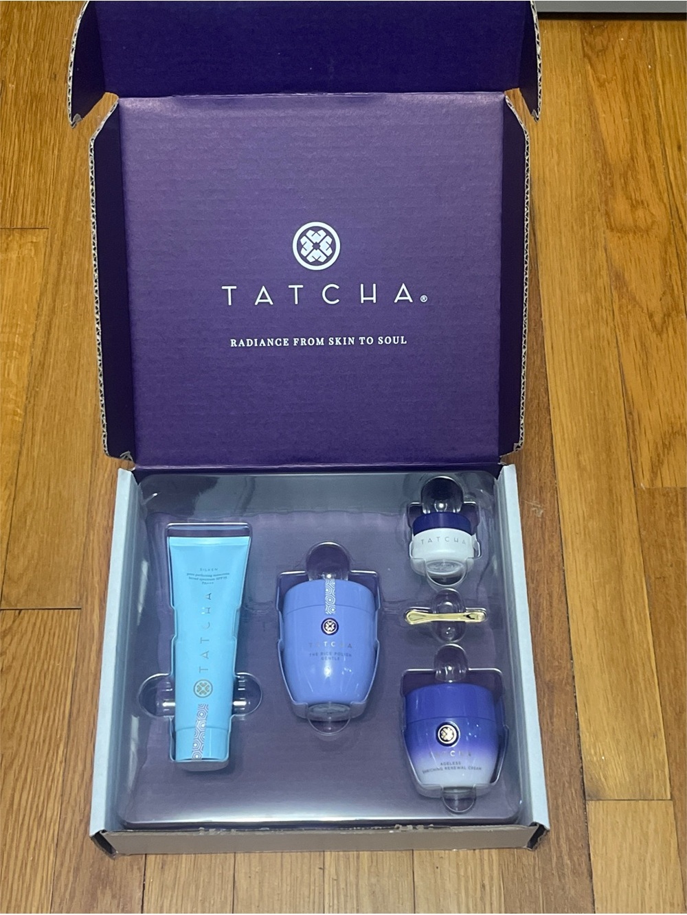 TATCHA 4-Piece Face and Eye Skincare Ritual Kit NIB